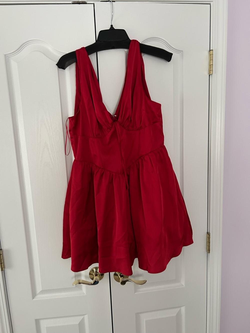 Francesca's Collections Red Midi Dress